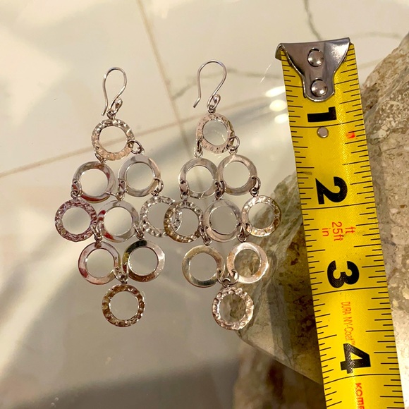 925 Sterling Silver Drop Earrings - Picture 3 of 3